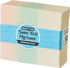 Kup WYPRZEDAŻ Glicerynowe mydło w kostce o zapachu truskawek ze śmietaną - Beauty Jar Shake Your Milkshake Handmade Soap *