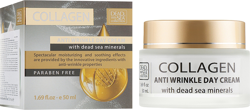Kolagenowy krem przeciwzmarszczkowy na dzień - Dead Sea Collection Collagen Anti-Wrinkle Day Cream — Zdjęcie N1