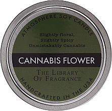 Zapachowa świeca sojowa Kwiat konopi - Demeter Fragrance The Library of Fragrance Cannabis Flower Atmosphere Soy Candle — Zdjęcie N1