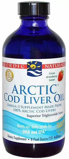 Olej z wątroby dorsza w płynie - Nordic Naturals Arctic Cod Liver Oil — Zdjęcie N1