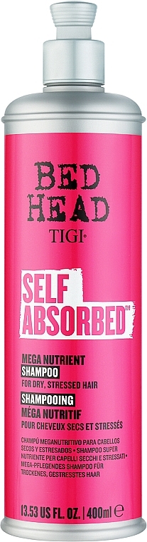 Szampon do włosów z witaminami - Tigi Bed Head Self Absorbed Mega Nutrient Shampoo — Zdjęcie N1
