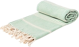 Ręcznik hammam, zielony - Yeye Soft Basic — Zdjęcie N1