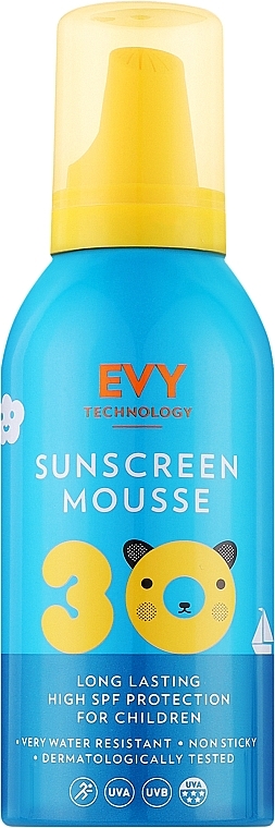 Pianka do ciała chroniąca przed słońcem dla dzieci - EVY Technology Sunscreen Mousse For Children SPF30 — Zdjęcie N1