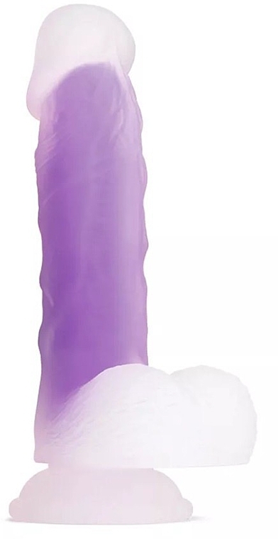 Dildo z przyssawką, fioletowe - So Divine Glorious Real Feel Dildo — Zdjęcie N1