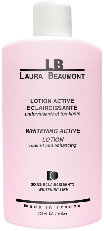 Rozjaśniający balsam do twarzy - Laura Beaumont Whitening Active Lotion Radiant And Enhancing — Zdjęcie N1