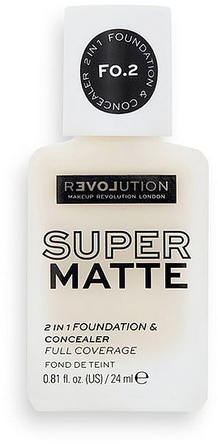 Podkład matujący do twarzy - Relove By Revolution Super Matte Foundation — Zdjęcie N1