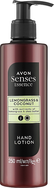 Balsam do rąk Trawa Cytrynowa i Kokos - Avon Senses Essence Lemongrass & Coconut Hand Lotion — Zdjęcie N1