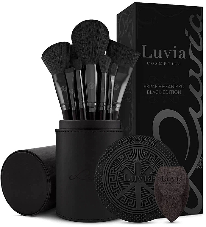 Zestaw pędzli do makijażu, 12 szt. - Luvia Cosmetics Prime Vegan Pro Black Edition Brush Set — Zdjęcie N1