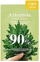 Maska w płachcie do twarzy z ekstraktem z piołunu - Bring Green Artemisia 90% Fresh Mask Sheet — Zdjęcie N1