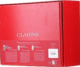 Kup PRZECENA! Zestaw - Clarins VP Double Serum & Nutri-Lumiere (f/ser/50ml + f/cr/2x15ml + bag) *