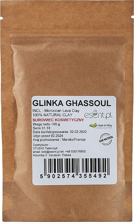 Glinka ghassoul - Esent Ghassoul Ecocert