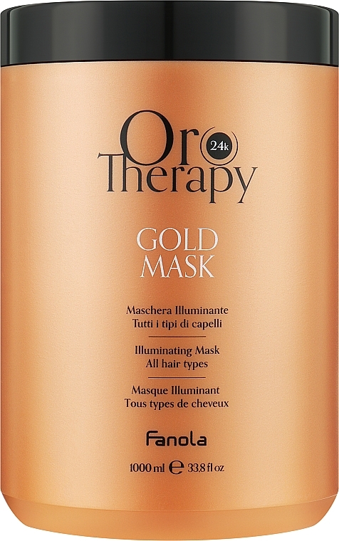 Maska do włosów - Fanola Oro Therapy Gold 24K Mask All Hair Types — Zdjęcie N2