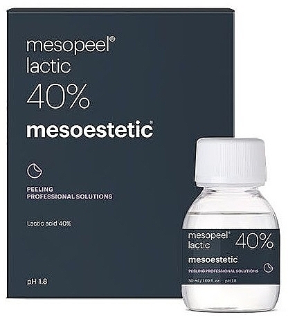 Powierzchowny peeling mleczny 40% - Mesoestetic Mesopeel Lactic 40% — Zdjęcie N1