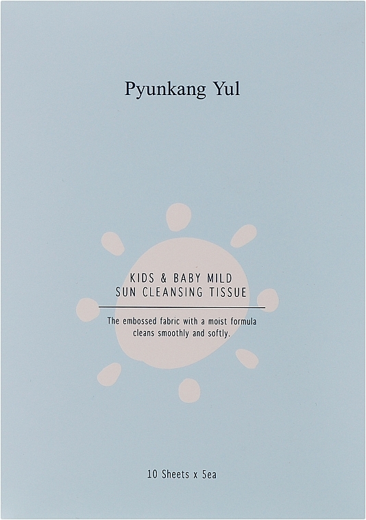 Chusteczki nawilżane - Pyunkang Yul Kids & Baby Mild Sun Cleansing Tissue — Zdjęcie N1