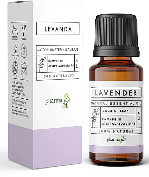 Olejek eteryczny Lawenda - Pharma Oil Lavender Essential Oil — Zdjęcie N1