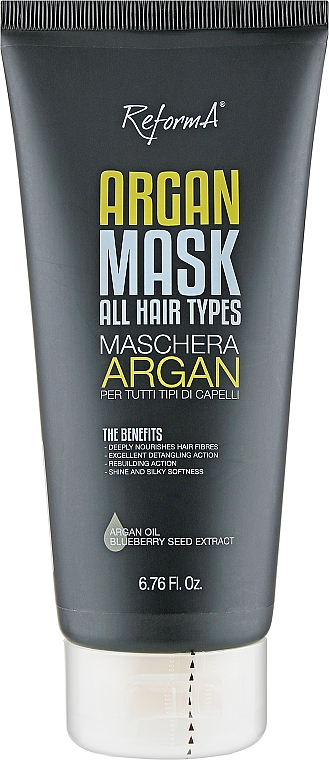 Arganowa maska do włosów - ReformA Argan Mask For All Hair Types — Zdjęcie N1