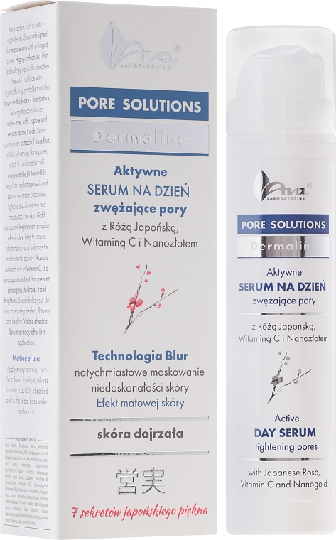 Aktywne serum na dzień zwężające pory do skóry dojrzałej - AVA Laboratorium Pore Solutions Dermoprogram