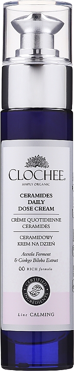 Krem do twarzy na dzień z ceramidami - Clochee Calming Ceramides Daily Dose Cream — Zdjęcie N1