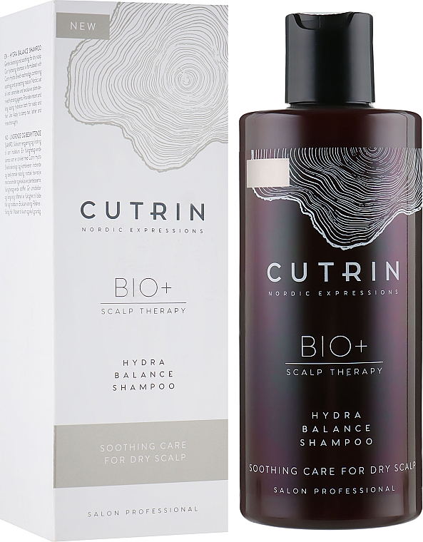 Regulujący szampon kojący do suchej skóry głowy - Cutrin Bio+ Hydra Balance Shampoo 