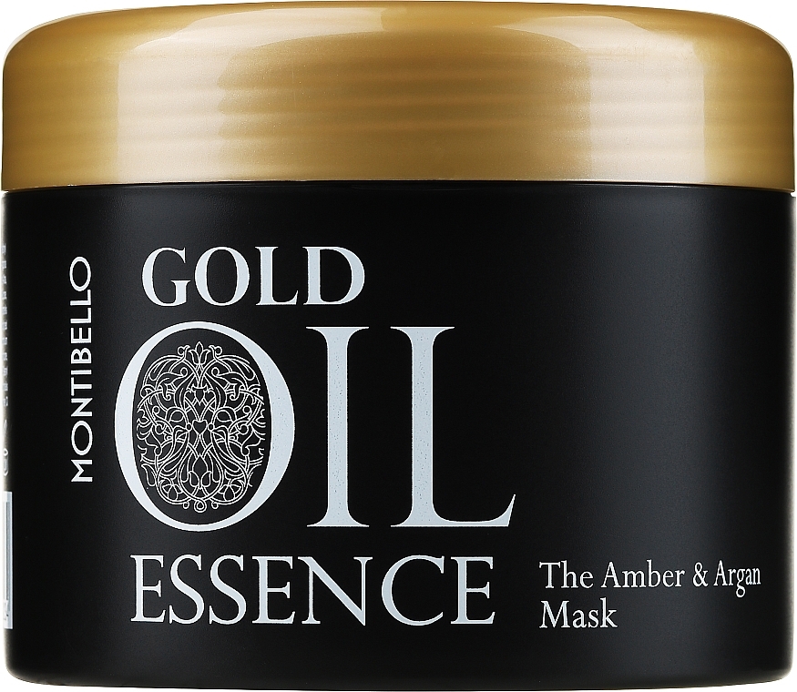 Odżywcza maska do włosów - Montibello Gold Oil Essence The Amber And Argan Mask — Zdjęcie N1