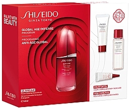 Zestaw - Shiseido Ultimune Global Age Defense Program (f/conc/50ml + f/foam/15ml + softner/30ml + eye/conc/3ml) — Zdjęcie N2