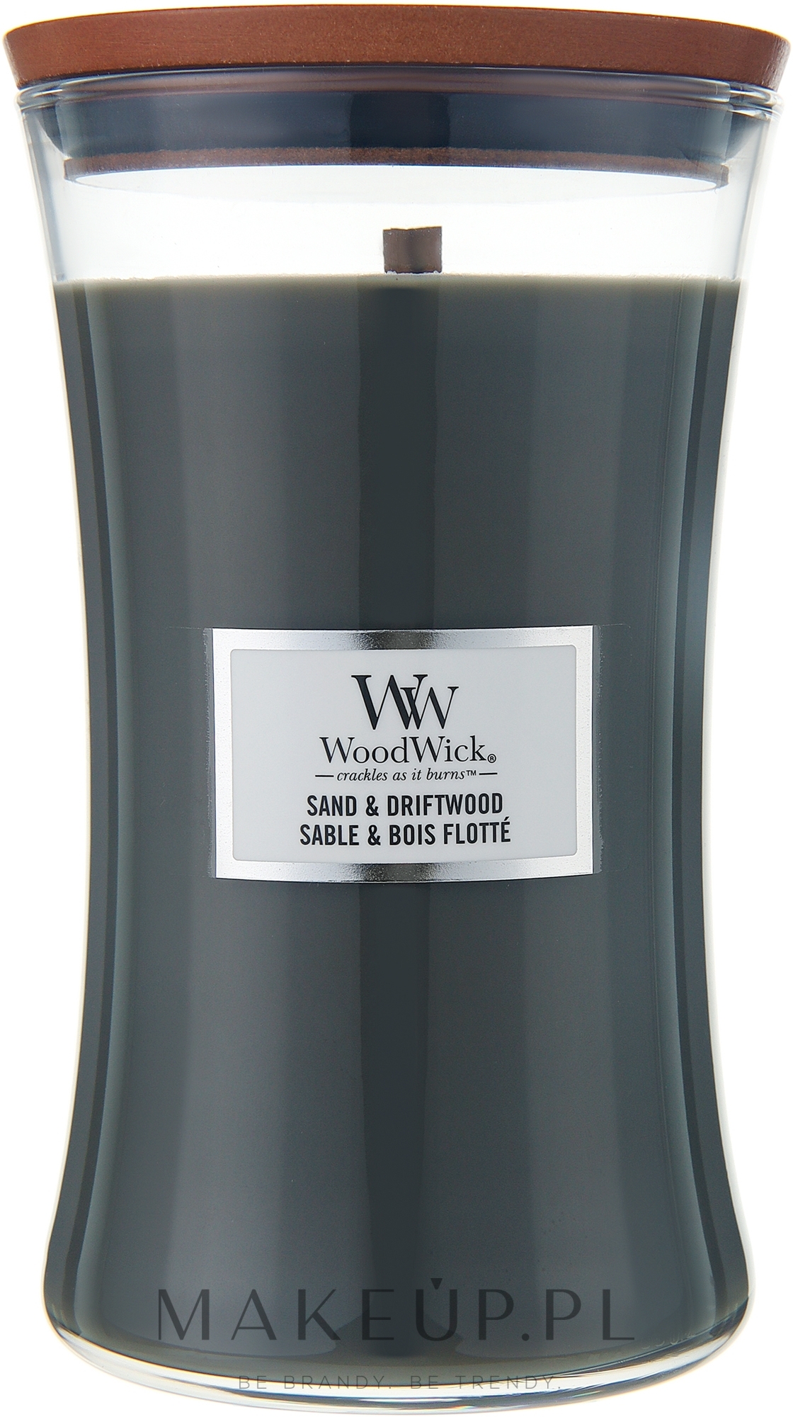 Świeca zapachowa w szkle - WoodWick Hourglass Candle Sand & Driftwood — Zdjęcie 610 g