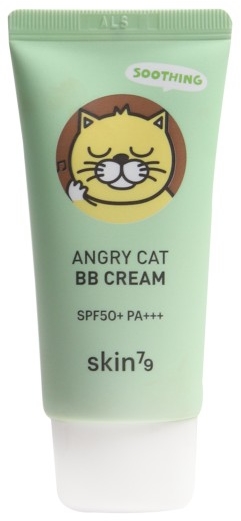 Kojący krem BB do twarzy SPF 50+ PA+++ - Skin79 Animal Soothing BB Cream Angry Cat