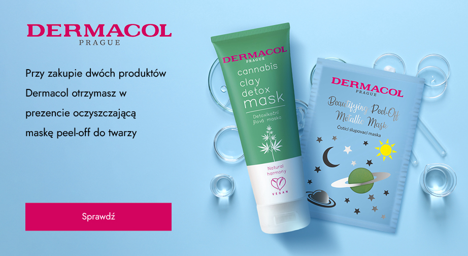 Przy zakupie dwóch produktów Dermacol otrzymasz w prezencie oczyszczającą maskę peel-off do twarzy.