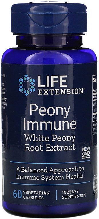 Ekstrakt z korzenia piwonii w kapsułkach - Life Extension Peony Immune — Zdjęcie N1