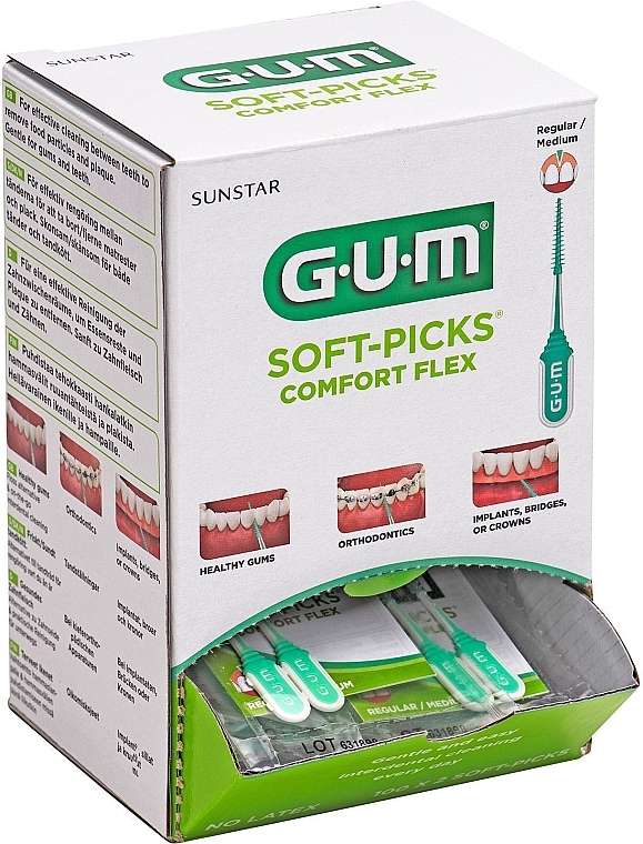 Szczoteczki międzyzębowe, standardowe - Gum Soft-Picks Comfort Flex — Zdjęcie N1