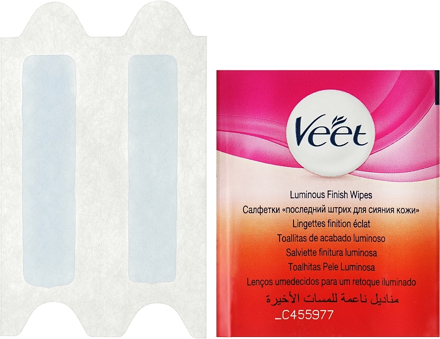 Precyzyjne plastry z woskiem do depilacji twarzy z olejem migdałowym - Veet Easy-Gel — Zdjęcie N10