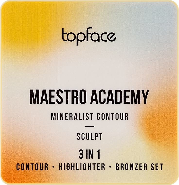 Paleta do konturowania - Topface Maestro Academy Mineralist Contour — Zdjęcie N2