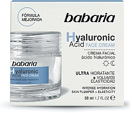 Krem do twarzy z kwasem hialuronowym - Babaria Hyaluronic Acid Face Cream — Zdjęcie N5