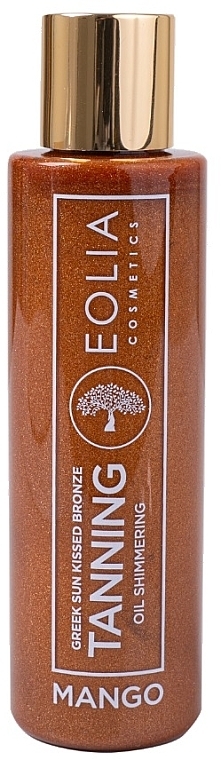 Olejek do opalania z połyskiem Mango - Eolia Tanning Oil Shimmering Greek Sun Kissed Bronze Mango — Zdjęcie N1