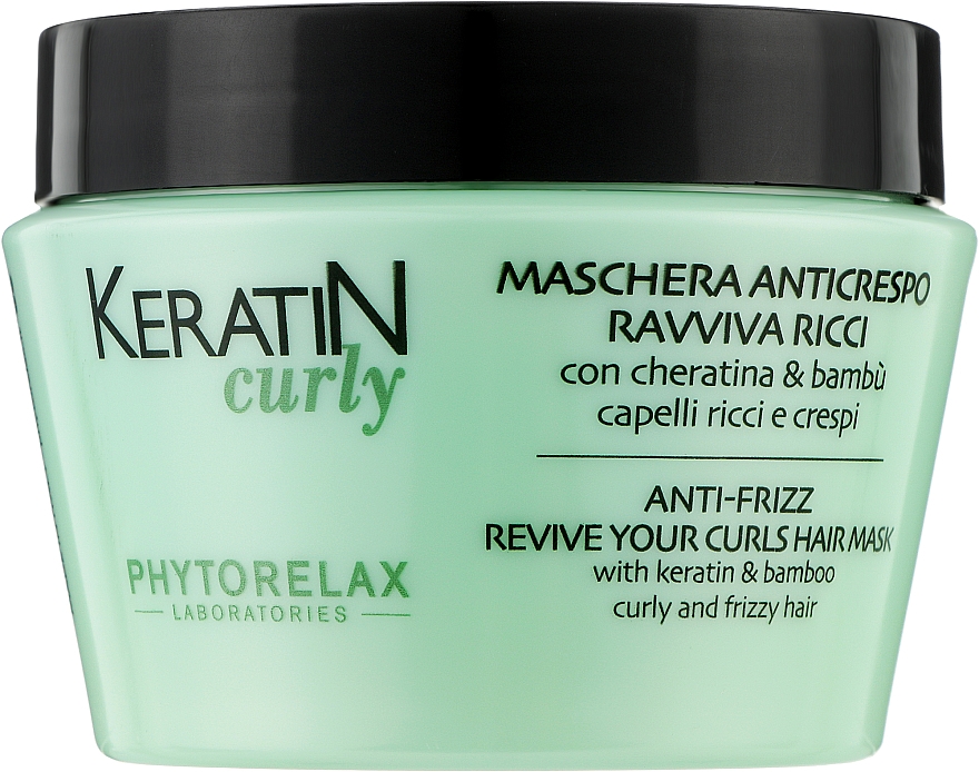 Maska do włosów kręconych - Phytorelax Laboratories Keratin Curly Anti-Frizz Revive Your Curls Hair Mask