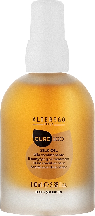 Olejek ujarzmiający niesforne i puszące się włosy - Alter Ego CureEgo Silk Oil Beautyfying Oil Treatment — Zdjęcie N3
