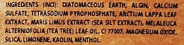 Algowa normalizująca maseczka do twarzy Przeciwtrądzikowa - Organique Dermo Expert Normalization Algae Face Mask Arctium & Tea Tree Oil — Zdjęcie N2