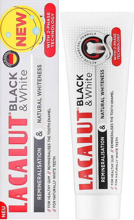 Pasta do zębów - Lacalut Black & White Toothpaste — Zdjęcie N2