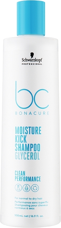 Szampon nawilżający - Schwarzkopf Professional Bonacure Moisture Kick Shampoo Glycerol