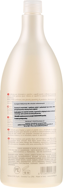 Odżywczy szampon do włosów zniszczonych - Vitality's Effecto Nutrient Shampoo For Damaged Hair — Zdjęcie N2