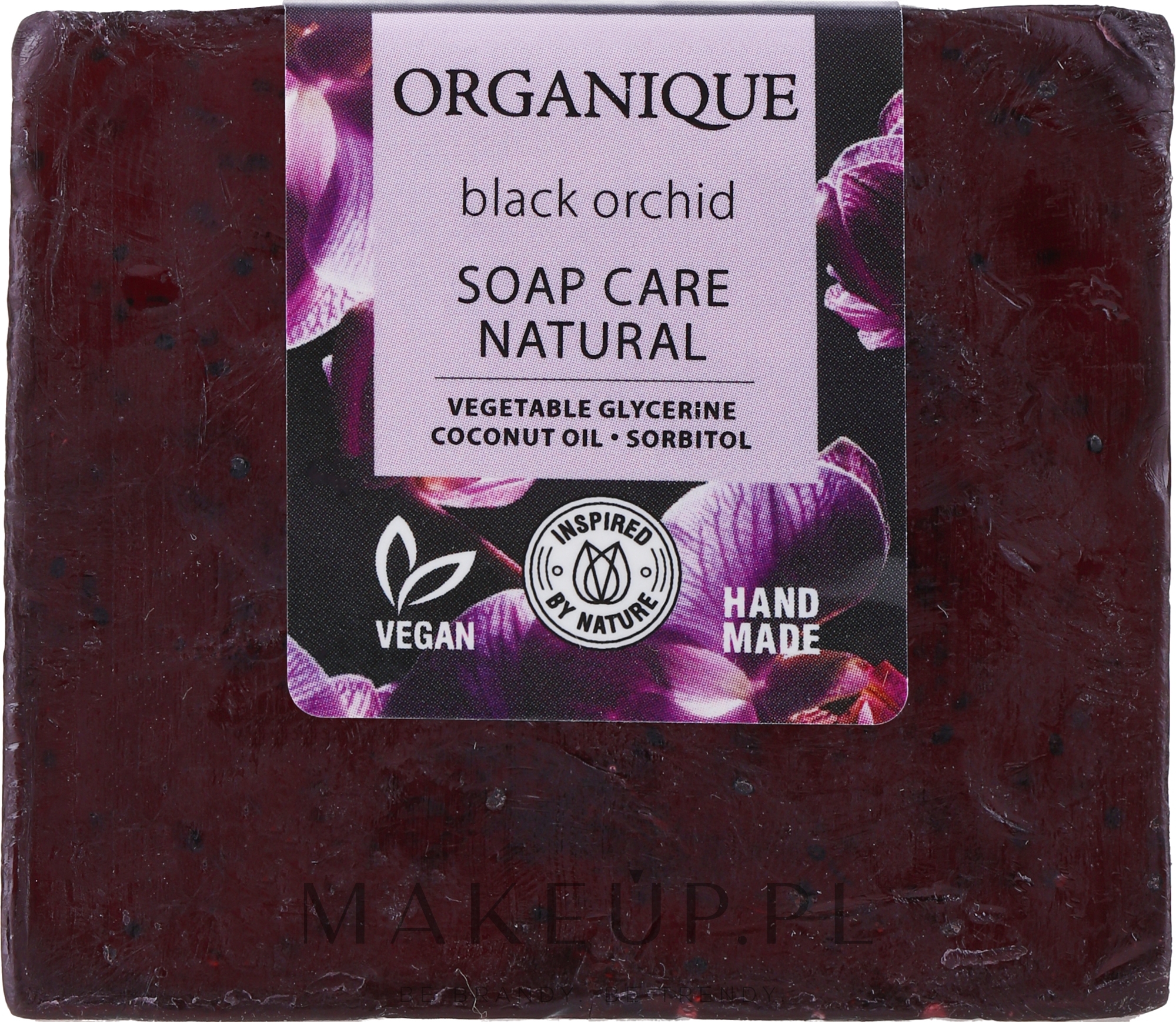 Naturalne mydło w kostce Czarna Orchidea - Organique Soaps Black Orchid — Zdjęcie 100 g