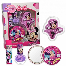 Zestaw - EP Line Minnie Beauty Set (lip/balm/4g + nail/polish/1pcs + lip/gloss/1pcs + mirror/1pcs) — Zdjęcie N2