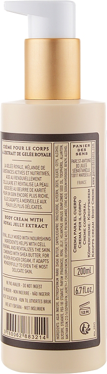 Krem do ciała - Panier Des Sens Royal Body Cream Organic Honey — Zdjęcie N2