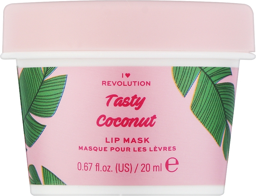 Maska do ust - I Heart Revolution Tasty Coconut Lip Mask — Zdjęcie N1