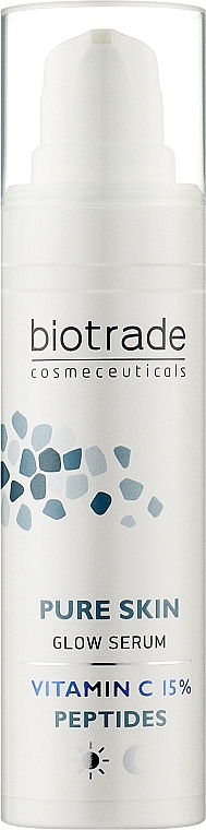 Serum z witaminą C 15% i peptydami dla rozświetlenia skóry - Biotrade Pure Skin — Zdjęcie N1
