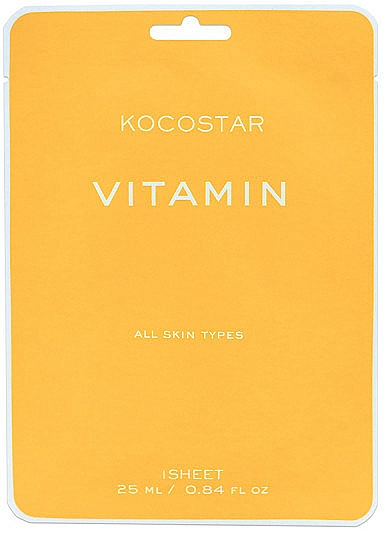 Witaminowa maska rozświetlająca do twarzy - Kocostar Vitamin Mask — Zdjęcie N1