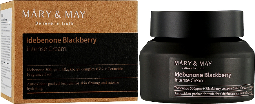 Intensywny krem do twarzy - Mary & May Idebenone Blackberry Complex Intense Cream — Zdjęcie N2