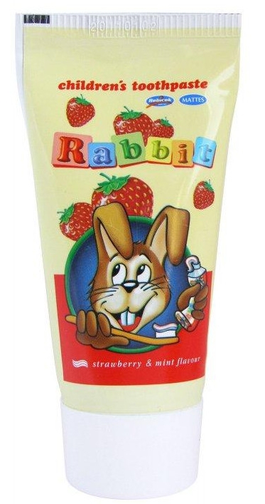 Pasta do zębów dla dzieci Truskawka i mięta - Mattes Rabbit Children Toothpaste — Zdjęcie N1