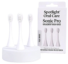 Wymienne główki do elektrycznej szczoteczki do zębów, białe - Spotlight Oral Care Sonic Pro Pure White — Zdjęcie N1