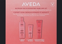 Zestaw do odżywiania włosów - Aveda Nutriplenish Set (shm/250ml + cond/50ml + treat/150ml) — Zdjęcie N1